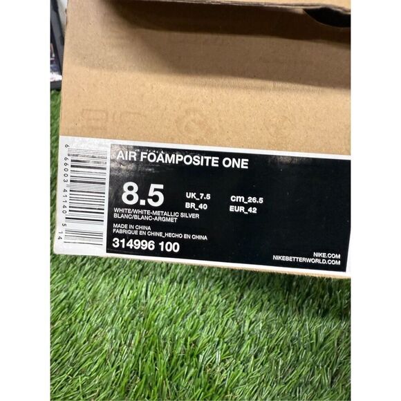 2013 Nike Foamposite Whiteout Men’s Size US‎ 8.5 OG BOX
